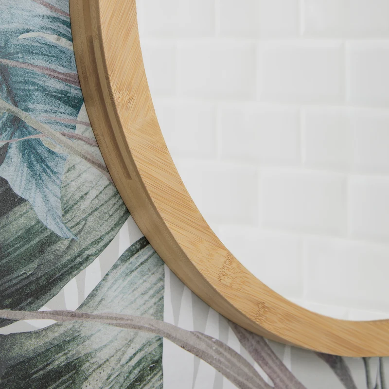Origins Living Kenji Mirror Round 60cm - Bamboo