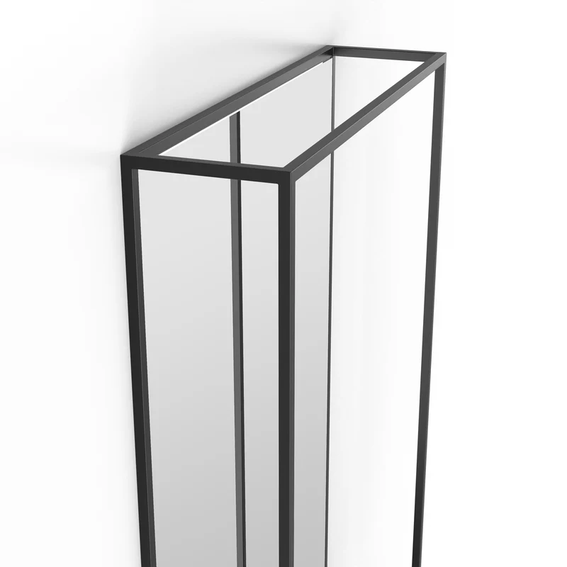 Origins Living Docklands Mirror With Shelf 50x80cm - Matt Black