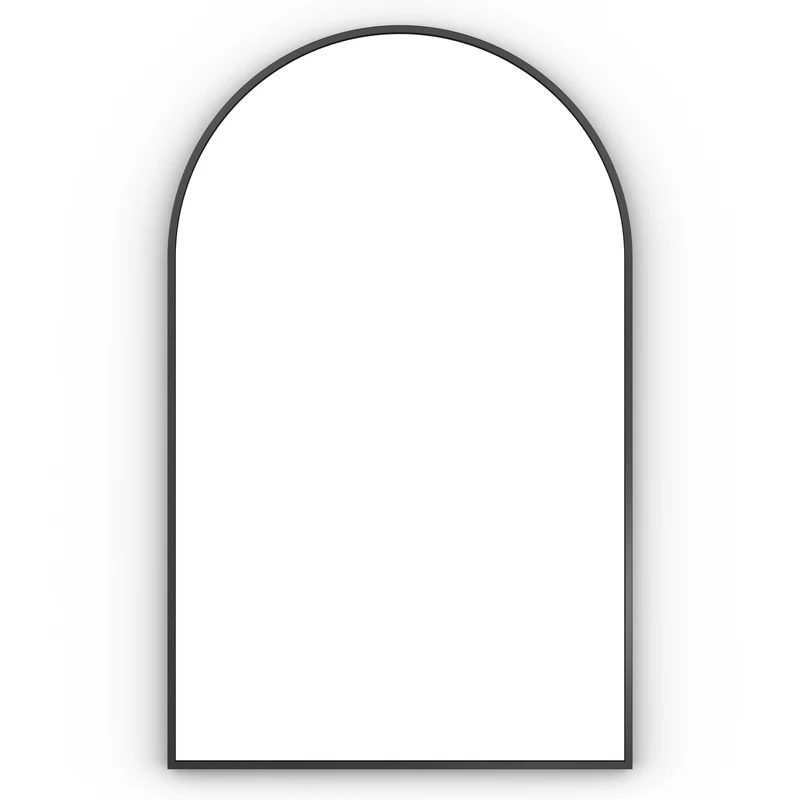 Origins Living Docklands Arch Mirror 50x80cm - Matt Black