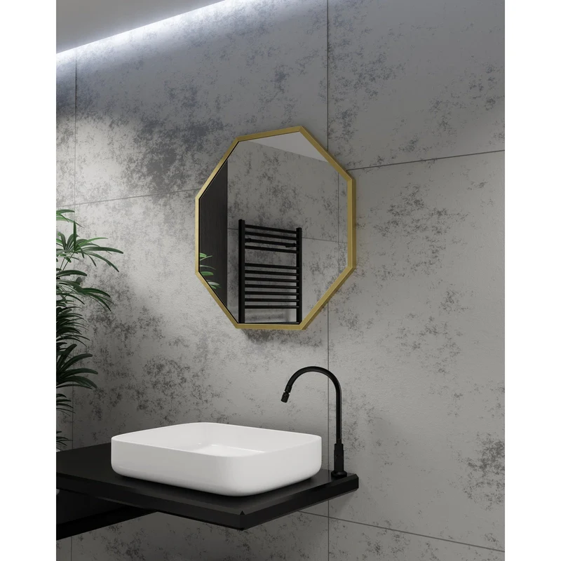 Origins Living Docklands Octagon Mirror 60x60cm - Brushed Brass