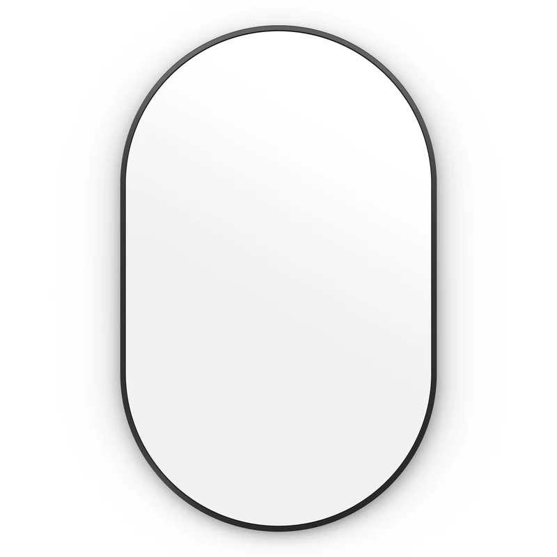 Origins Living Docklands Capsule Mirror 50x80cm - Matt Black