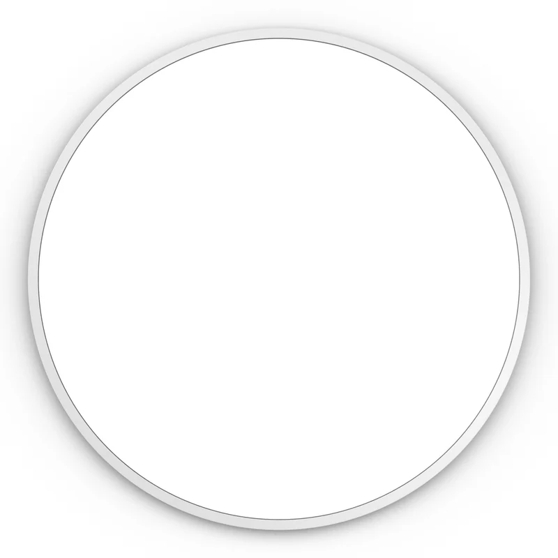 Origins Living Docklands Round Mirror 80cm - Matt White