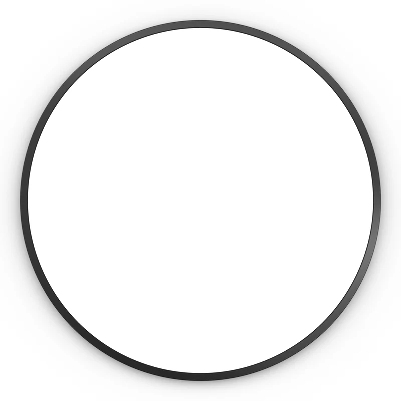 Origins Living Docklands Round Mirror 80cm - Matt Black