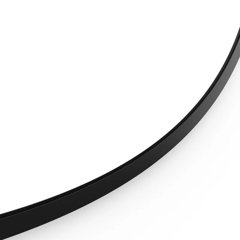 Origins Living Docklands Round Mirror 80cm - Matt Black