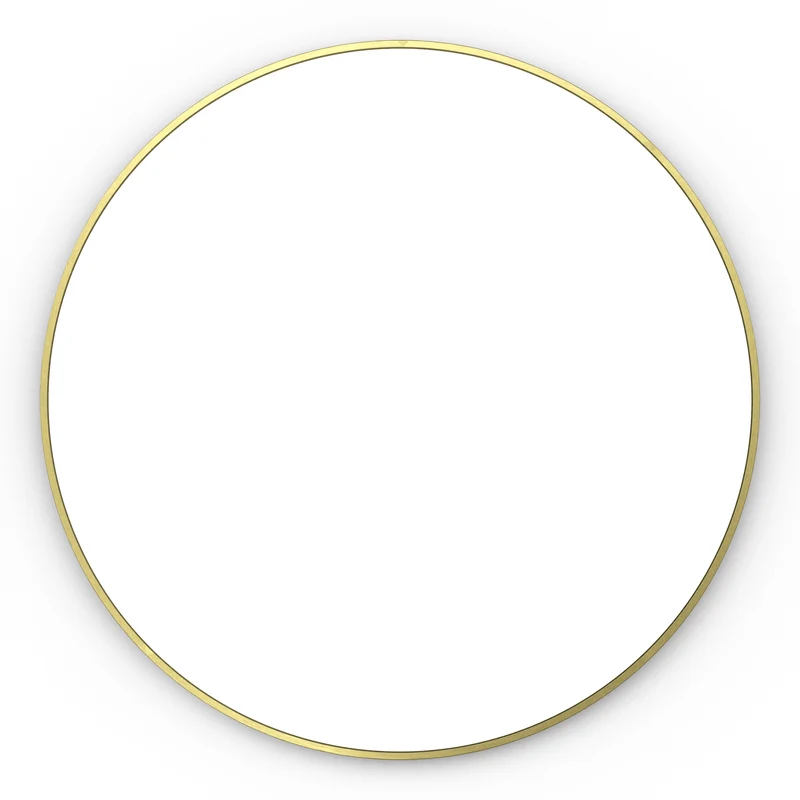 Origins Living Docklands Round Mirror 80cm - Brushed Brass