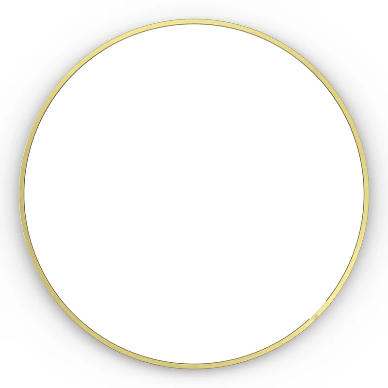 Origins Living Docklands Round Mirror 60cm - Brushed Brass