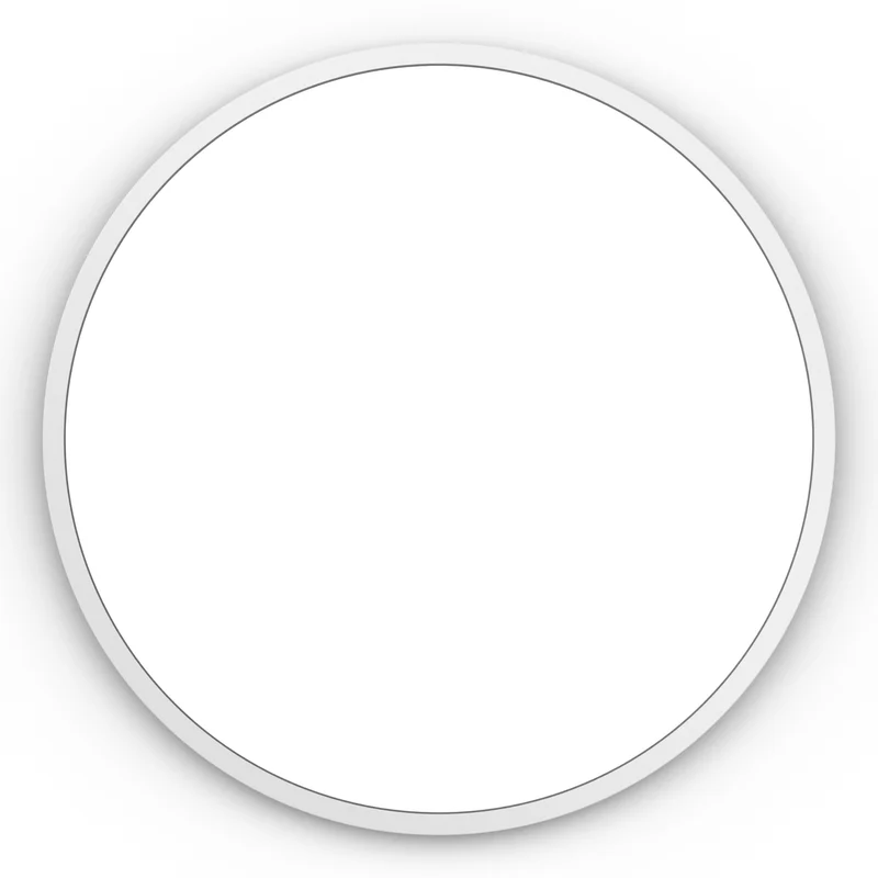 Origins Living Docklands Round Mirror 60cm - Matt White