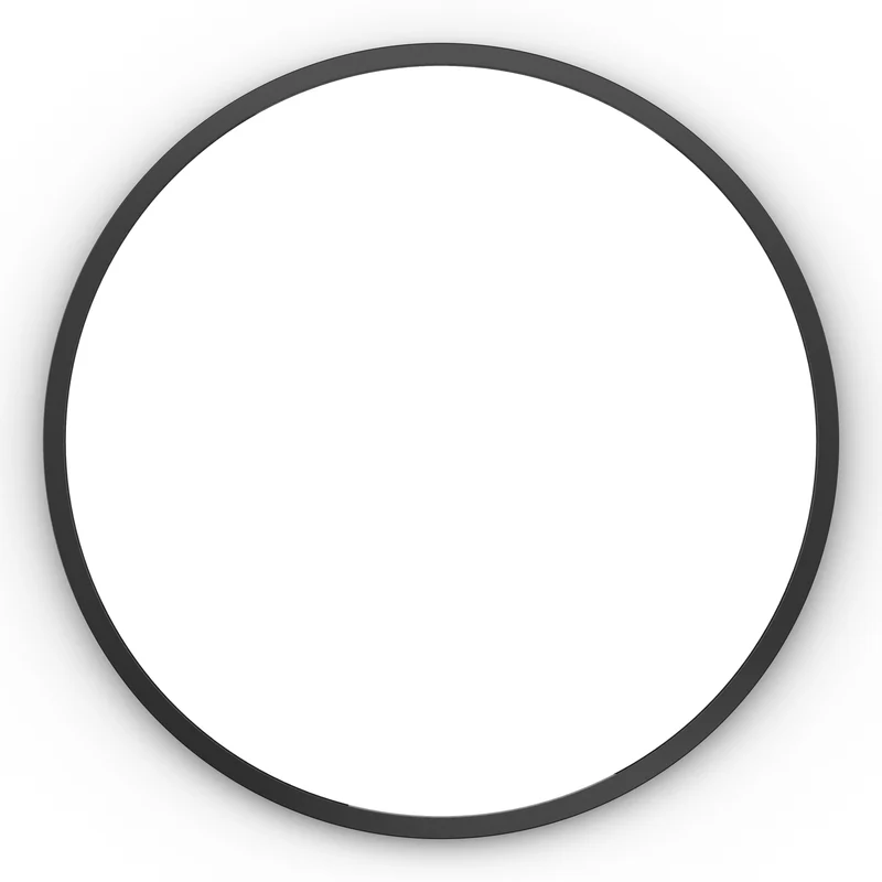 Origins Living Docklands Round Mirror 60cm - Matt Black