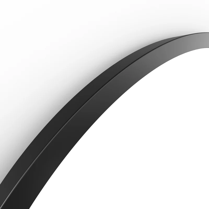 Origins Living Docklands Round Mirror 60cm - Matt Black