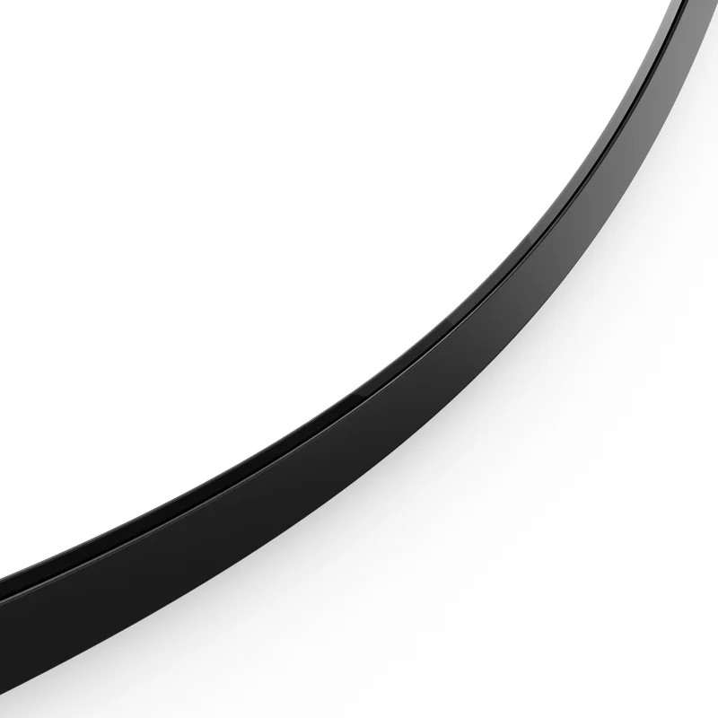 Origins Living Docklands Round Mirror 60cm - Matt Black