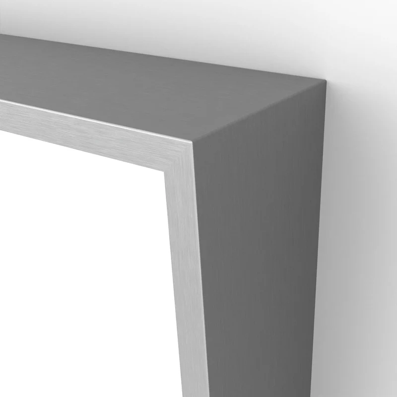 Origins Living Docklands Inclusive Angled Mirror 50x80cm - Brushed Stainless Steel