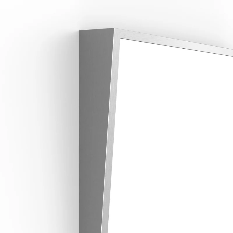 Origins Living Docklands Inclusive Angled Mirror 50x80cm - Brushed Stainless Steel