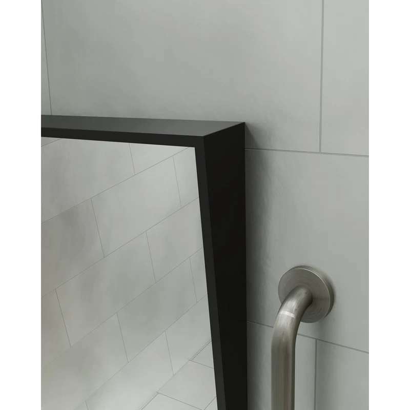 Origins Living Docklands Inclusive Angled Mirror 50x80cm - Matt Black