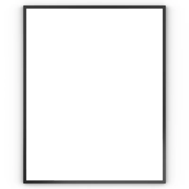 Origins Living Docklands Rectangular Mirror 80x100cm - Matt Black