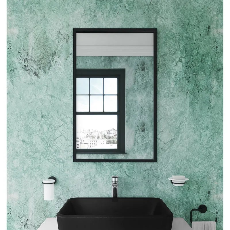 Origins Living Docklands Rectangular Mirror 41 40x100cm - Matt Black