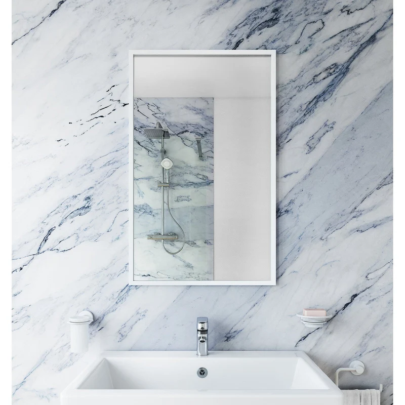 Origins Living Docklands Rectangular Mirror 50x80cm - Matt White