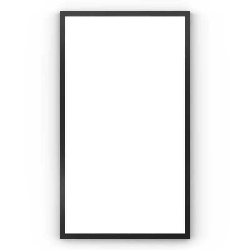 Origins Living Docklands Rectangular Mirror 40x70cm - Matt Black