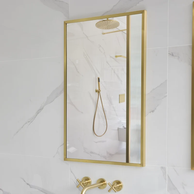 Origins Living Docklands Rectangular Mirror 50x80cm - Brushed Brass