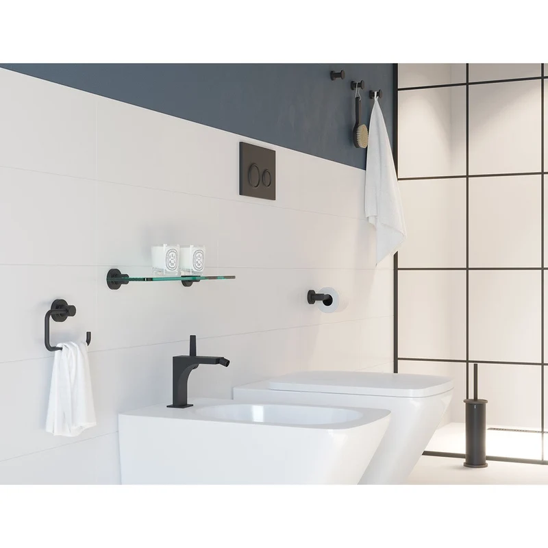 Sonia Metal WC Brush Set - Matt Black