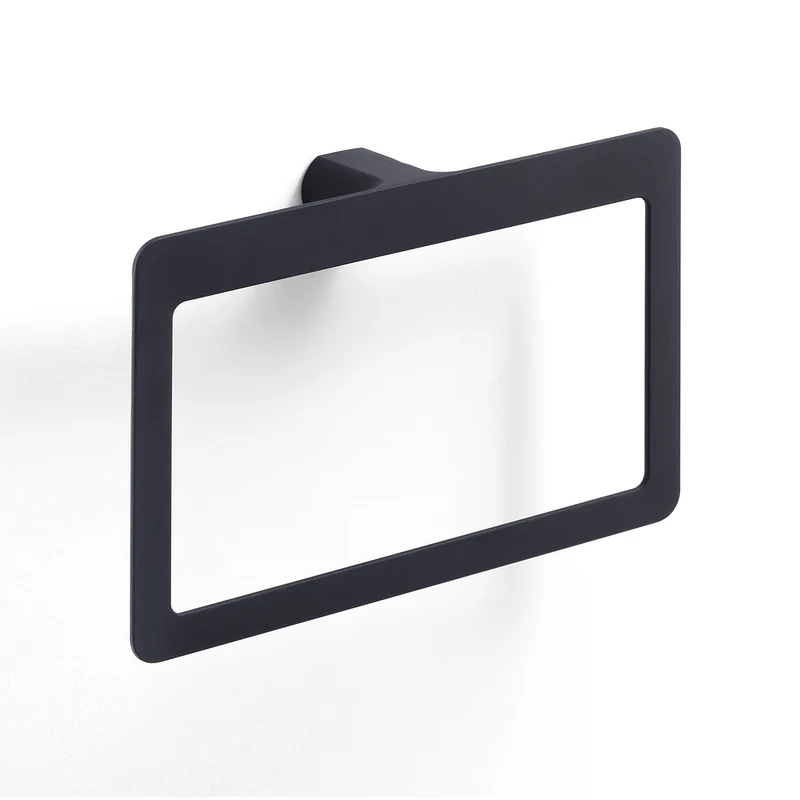 Gedy Pirenei Towel Ring - Matt Black