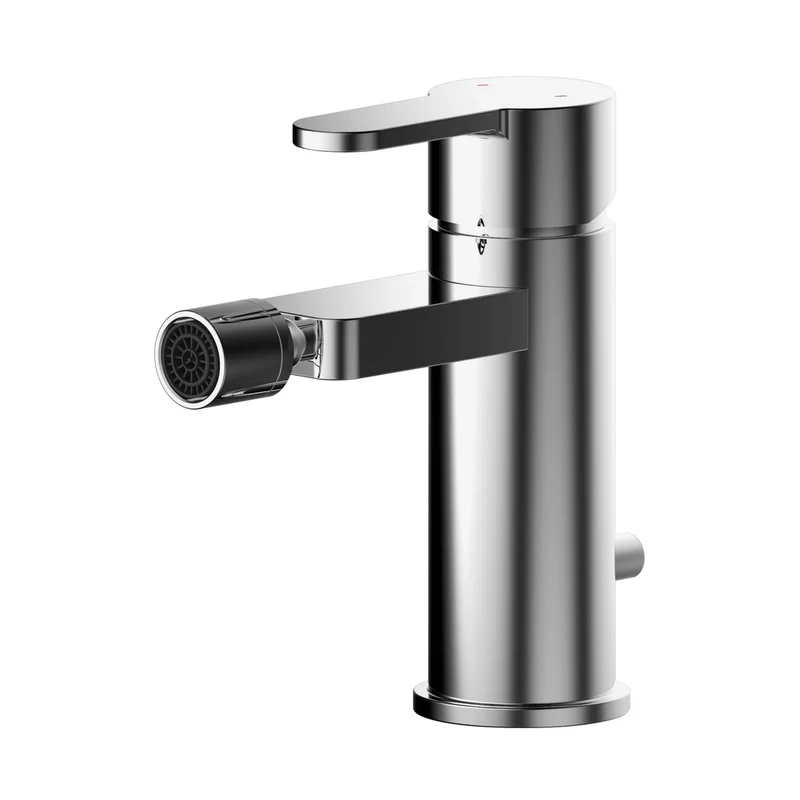Nuie Arvan Mono Bidet Mixer With Pop-up Waste Contemporary Chrome Brass,plastic 150x52x130mm