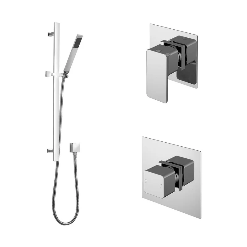 Nuie 1 Outlet Bundle Windon Contemporary Chrome Brass ABS - SBS127ST1