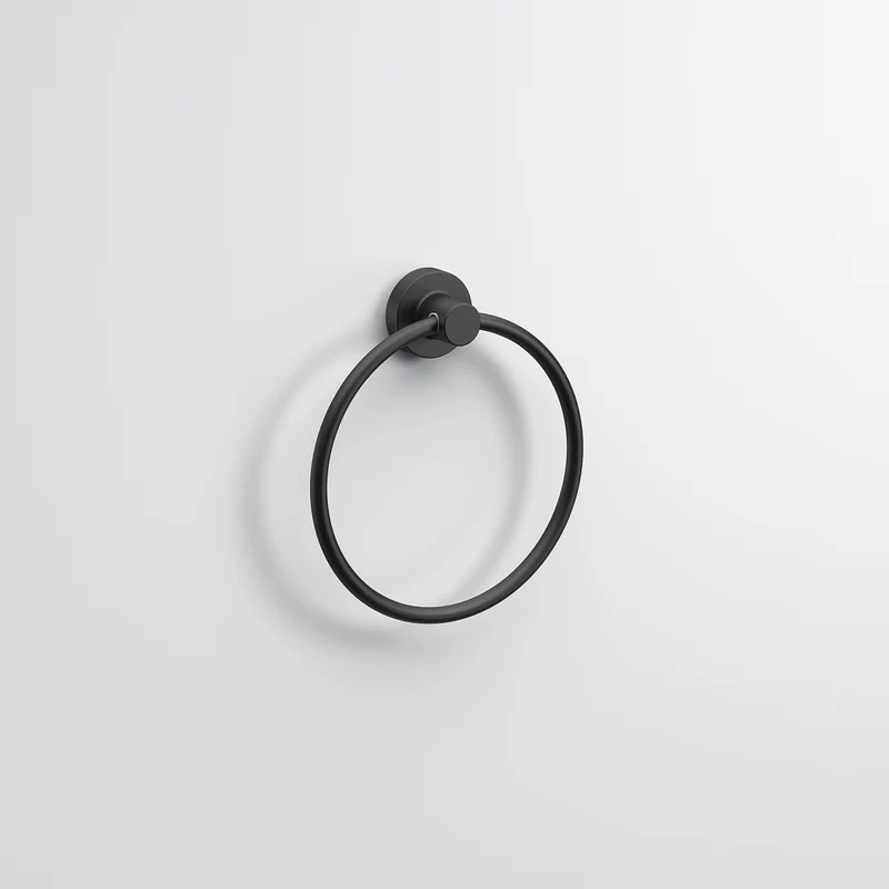 Sonia Tecno Project Towel Ring - Matt Black
