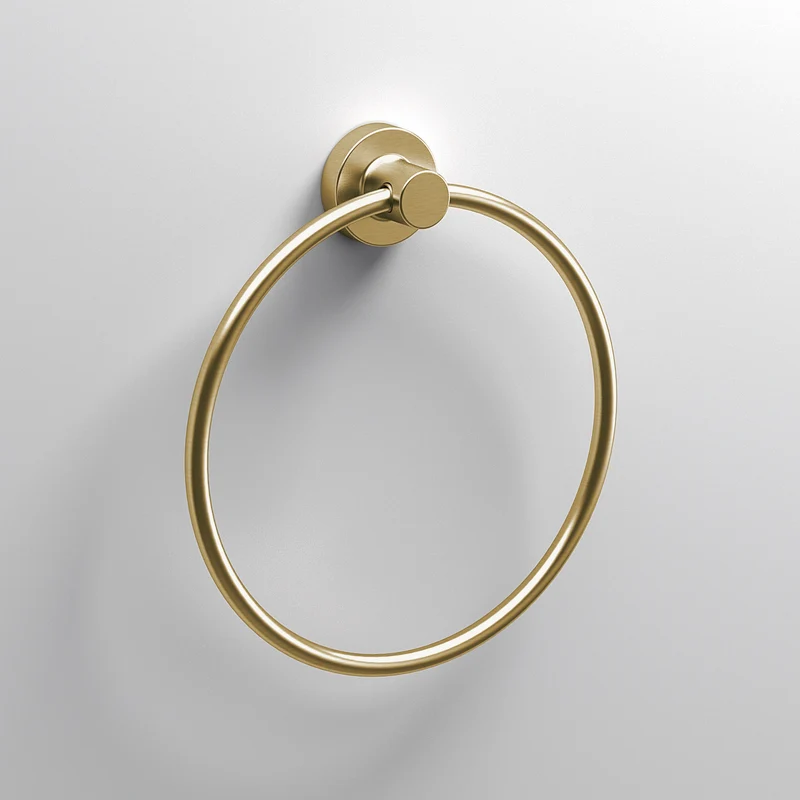 Sonia Tecno Project Towel Ring - Brushed Brass
