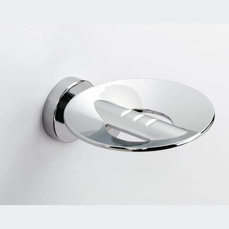 Sonia Tecno Project Metal Soap Dish with Holes - Chrome