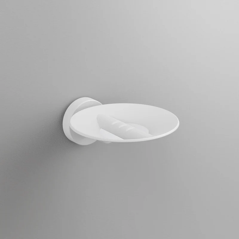 Sonia Tecno Project Metal Soap Dish - Matt White