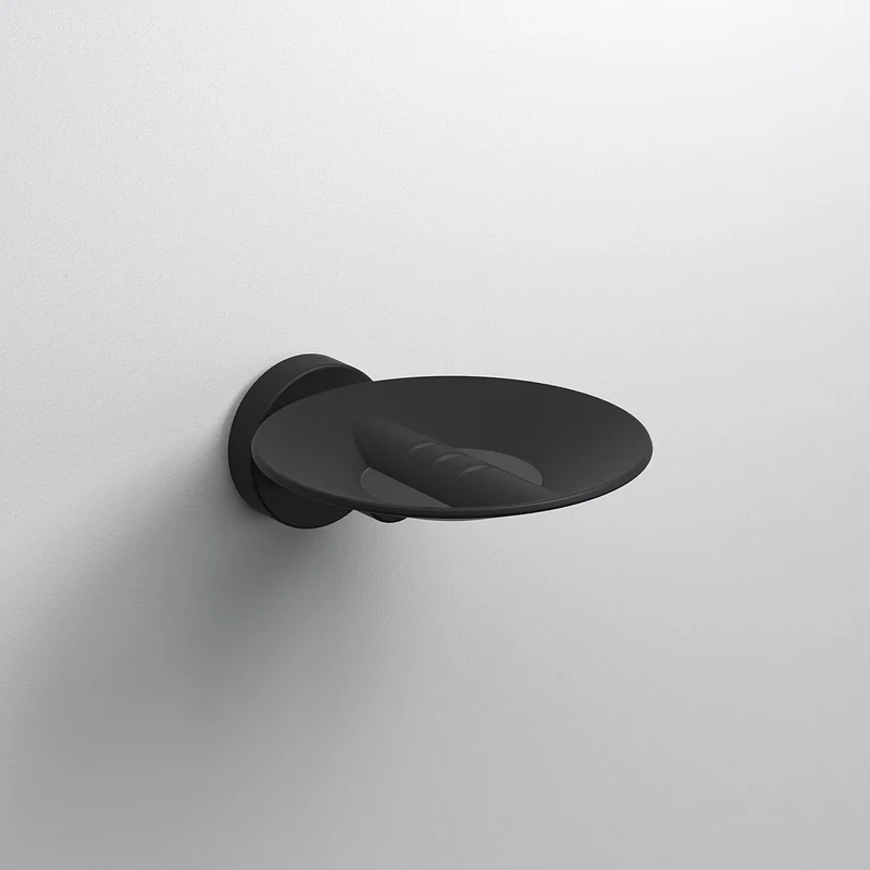 Sonia Tecno Project Metal Soap Dish - Matt Black