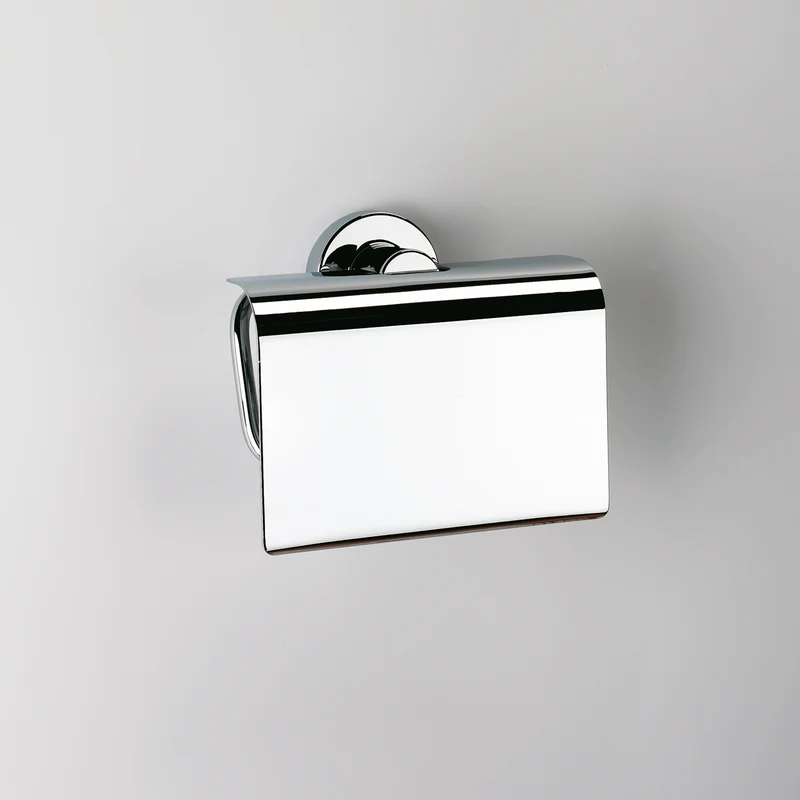 Sonia Tecno Project Toilet Roll Holder with Flap - Chrome