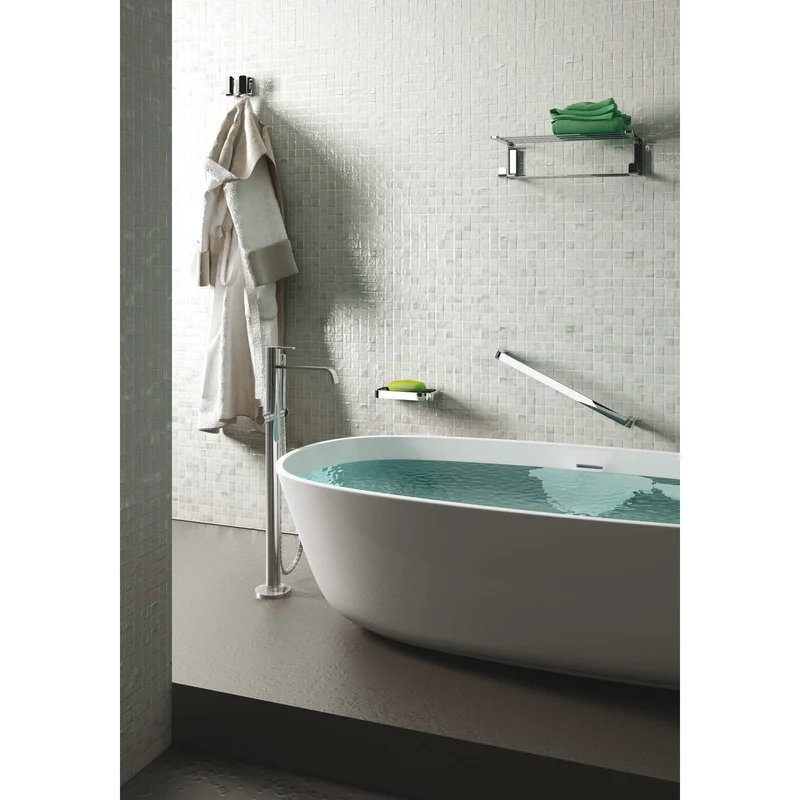 Gedy Outline Open Toilet Roll Holder - Chrome