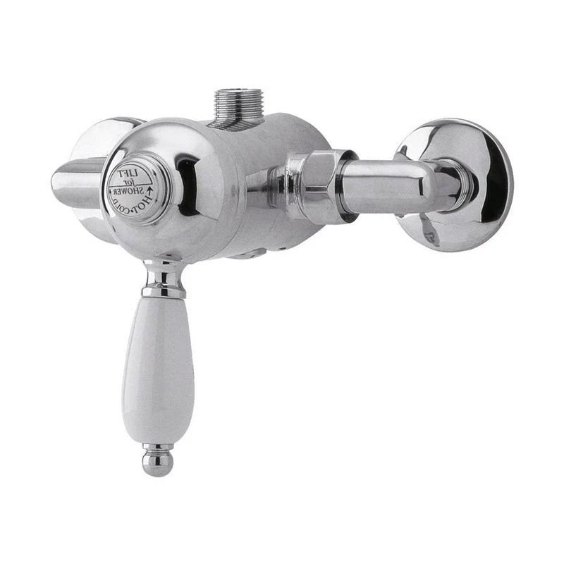 Nuie Manual Shower Valve Traditional Chrome Brass 35x150x135mm
