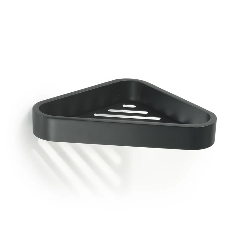 Gedy Outline Corner Shower Basket - Matt Black