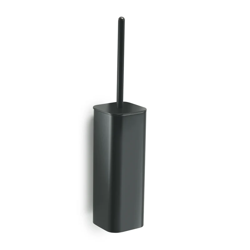 Gedy Outline WC Brush Set Wall Mounted - Matt Black