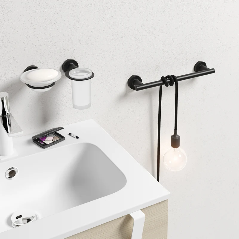 Sonia Tecno Project WC Brush Set - Matt Black