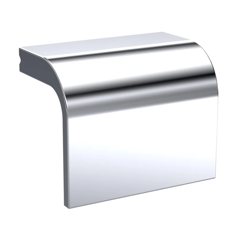 Square Drop Furniture Handle - Chrome