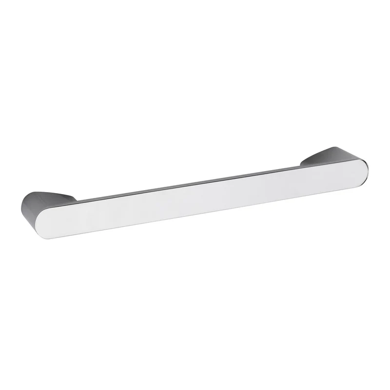 Rounded D Bar Furniture Handle, 215mm Wide With 160mm Centres - Chrome