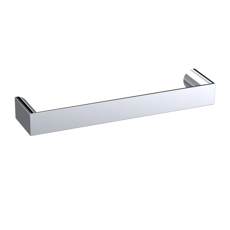 D Furniture Handle, 102mm Wide With 96mm Centres - Chrome