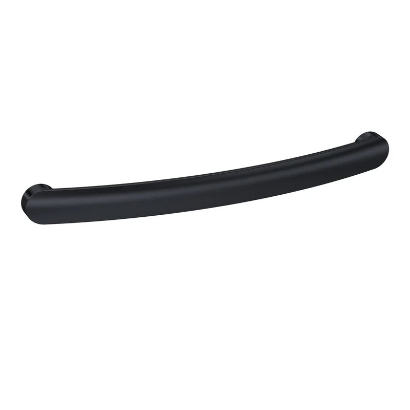 D Bar Furniture Handle, 210mm Wide With 192mm Centres - Matt Black