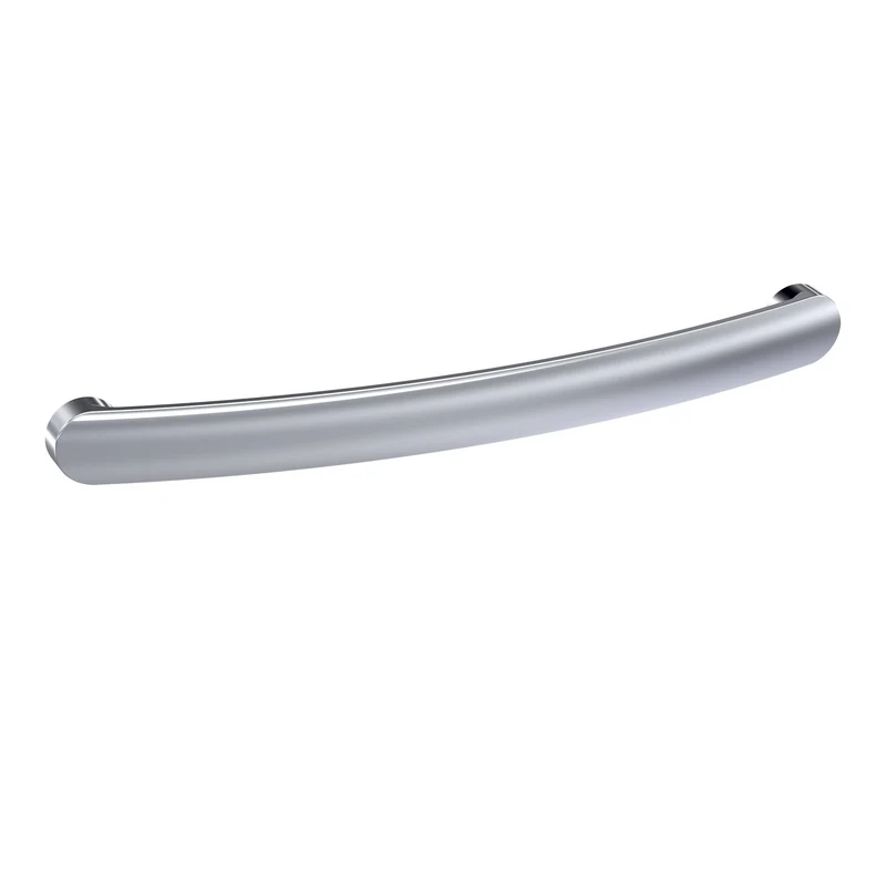 D Bar Furniture Handle, 210mm Wide With 192mm Centres - Chrome
