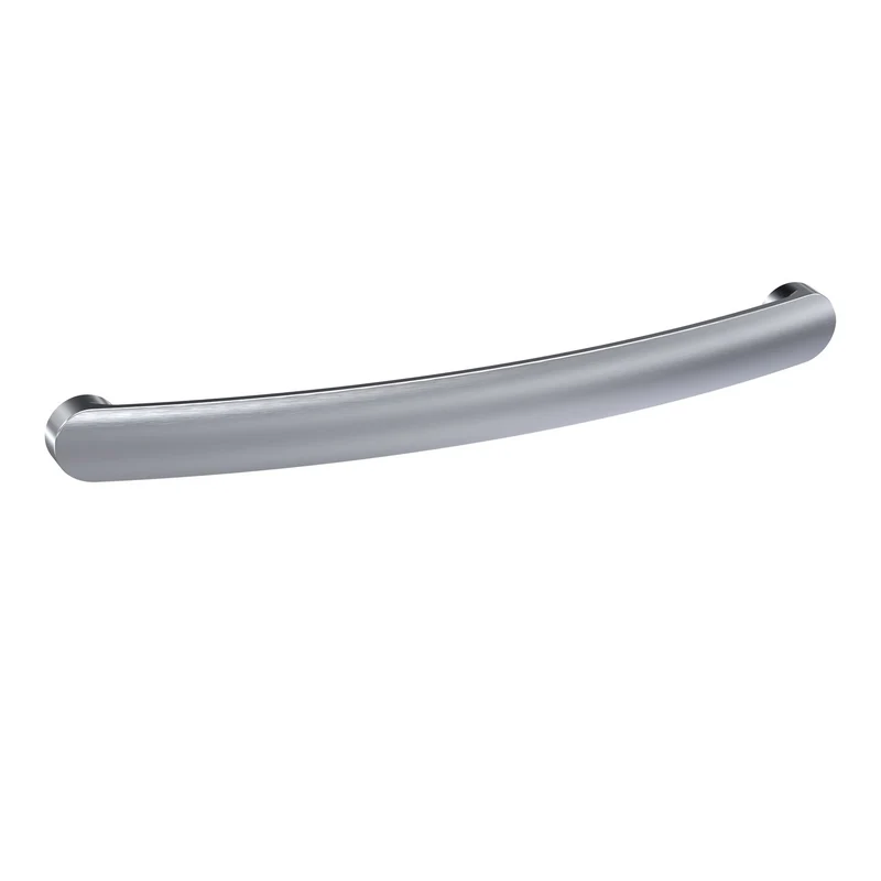 D Bar Furniture Handle, 210mm Wide With 192mm Centres - Satin Nickel