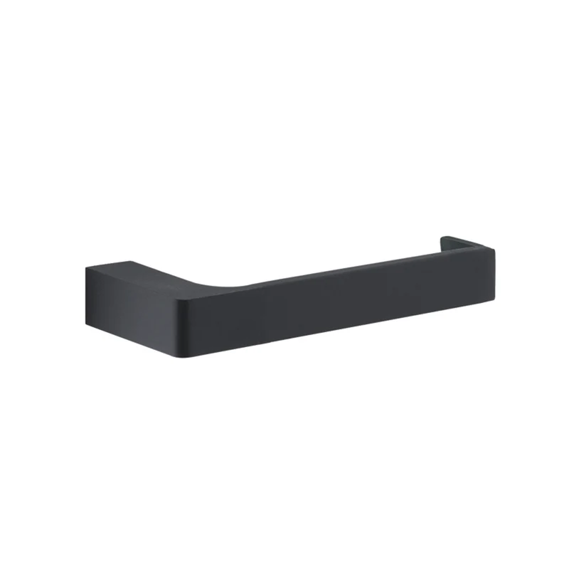 Gedy Pirenei Open Toilet Roll Holder - Matt Black