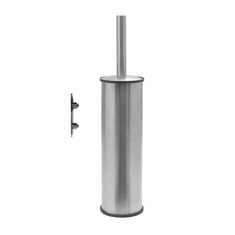 Gedy G Pro Metal Toilet Brush Wall Mounted - Brushed Stainless Steel