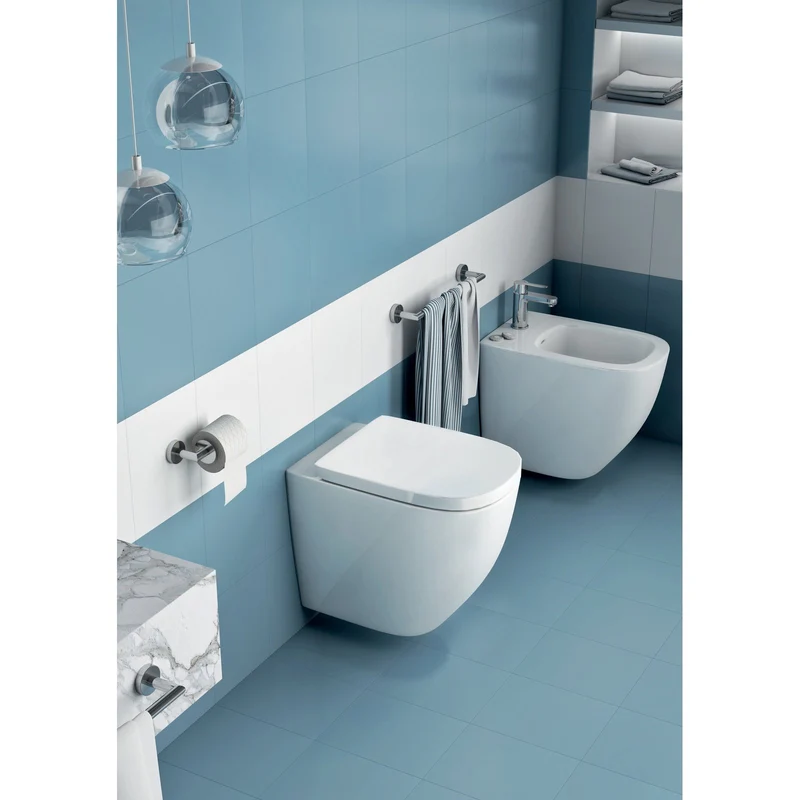 Gedy G Pro Metal Toilet Brush Freestanding - Chrome