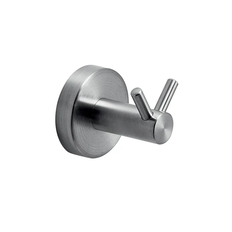 Gedy G Pro Double Hook - Brushed Stainless Steel