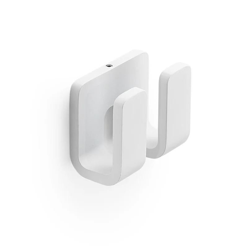 Gedy Outline Double Robe Hook - Matt White