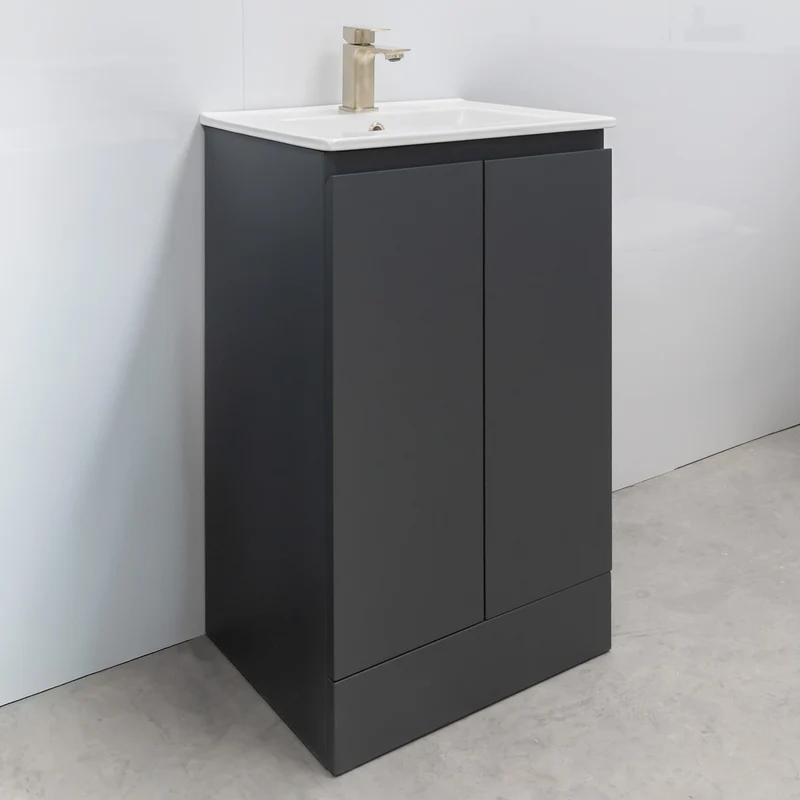 Halite 500mm Vanity Unit with Basin - Matt Henbury Grey