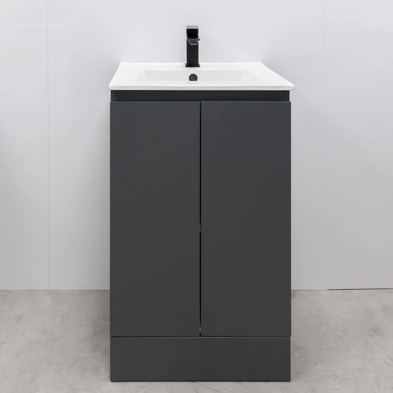 Halite 500mm Vanity Unit with Basin - Matt Henbury Grey